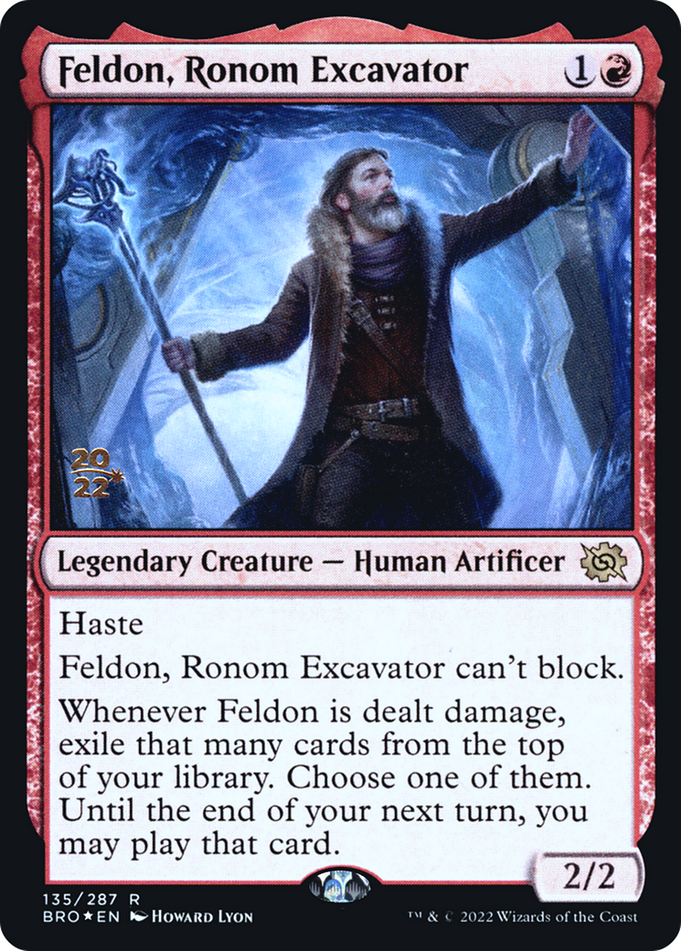Feldon, Ronom Excavator (PRE-135S) - The Brothers' War Promos Foil