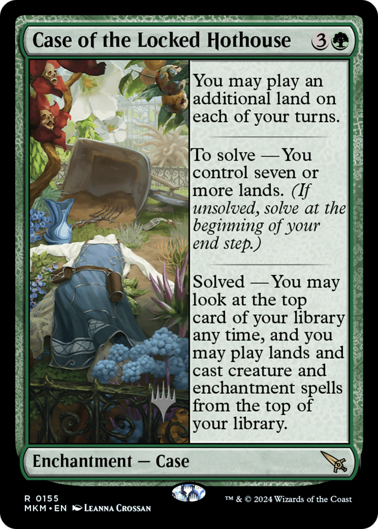 Case of the Locked Hothouse (PPMKM-155P) - Murders at Karlov Manor Promos Foil