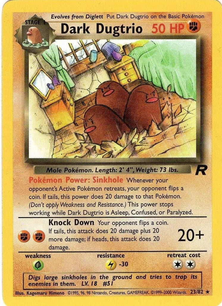 Dark Dugtrio [BASE5 - 23]