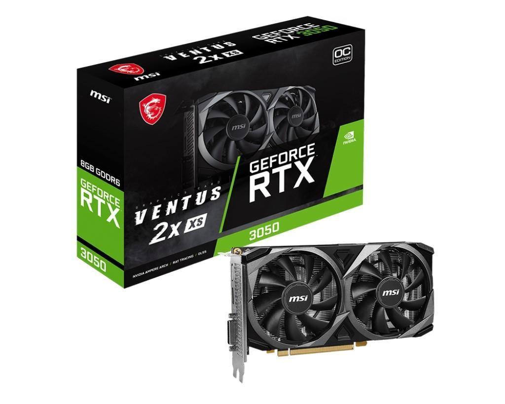 MSI RTX 3050 Ventus 2X XS 8G OC 8GB GDDR6 128Bits PCI-E