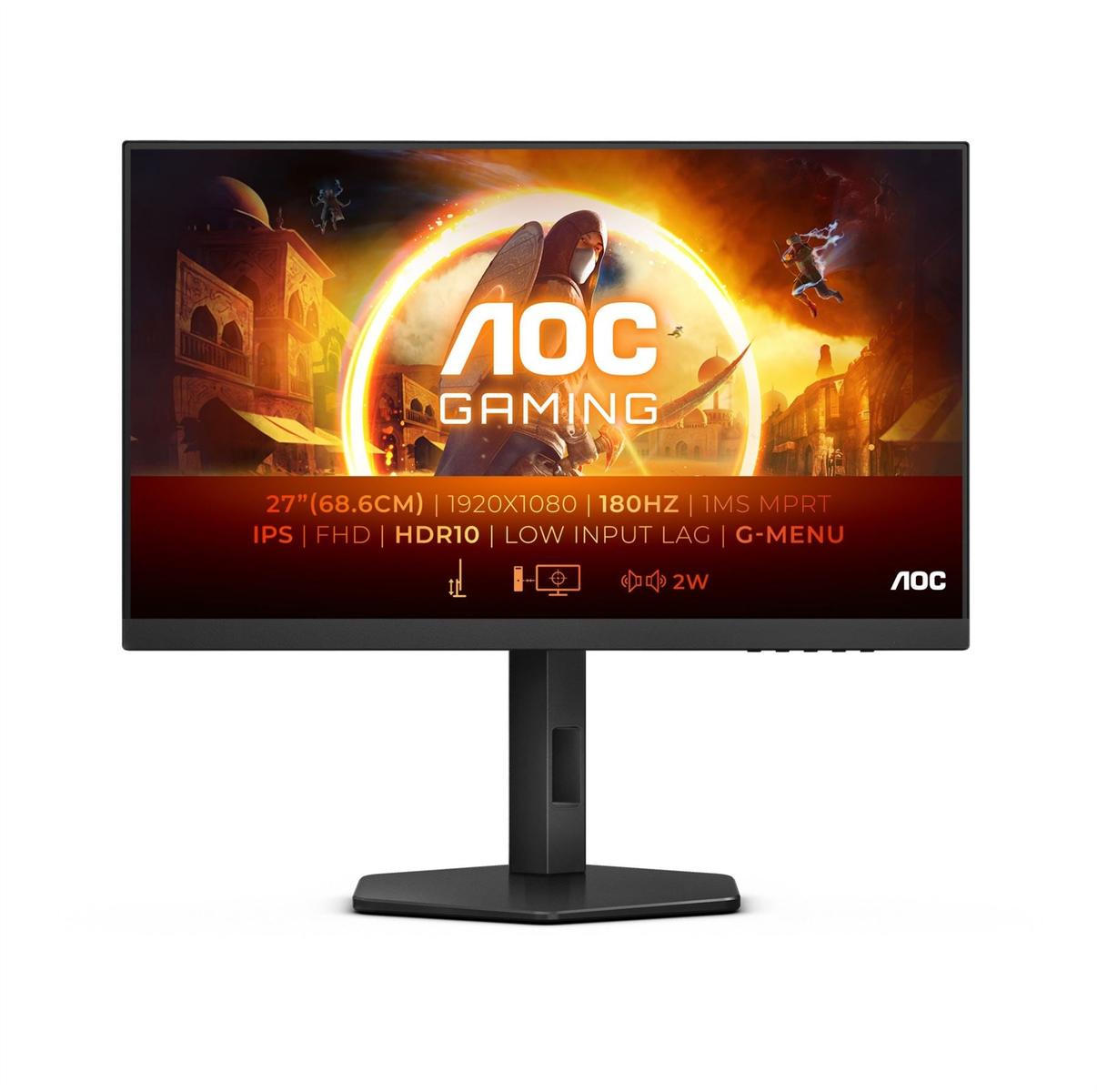 AOC Monitor 27G4 27 IPS FHD 1920x1080 180Hz 1ms 16:9 HDMI DP