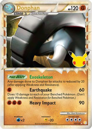 Donphan (Prime) 107/25 - Celebrations Classic Collection Holofoil