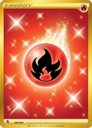 Fire Energy (Secret) 284/264 - SWSH08 Fusion Strike Holofoil