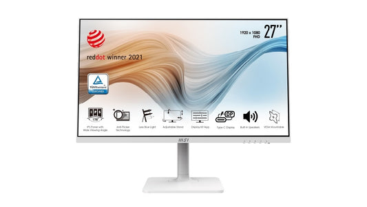 MSI MN Modern MD271PW 27 IPS 1920x1080 FHD 5ms 75Hz 16:9 HDMI Type C Vente au détail