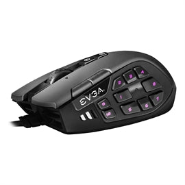 eVGA Mouse 904-W1-15BK-KR X15 MMO Gaming Mouse 8k Wired Black 20 Buttons