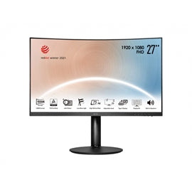 MSI MN Modern MD271CP 27 VA FHD 75 Hz 4 ms Courbe 16:9 Vente au détail