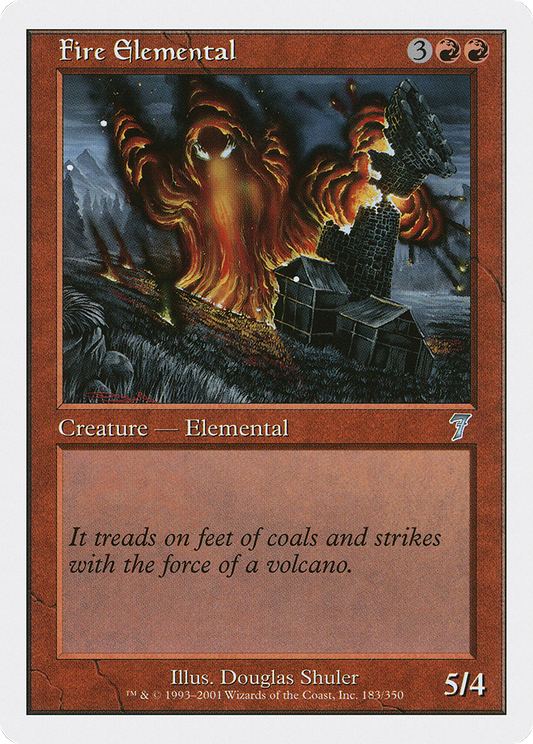 Fire Elemental (7ED-183) - Seventh Edition