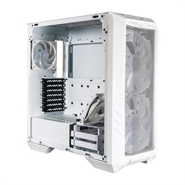 Cooler Master CS H500-WGNN-S00 HAF 500 TG Ventilateurs ARGB 200 mm Blanc Vente au détail