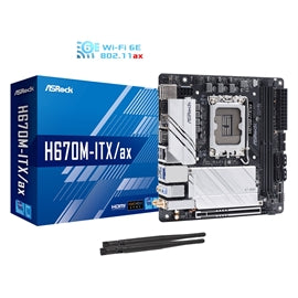 ASRock MB H670M-ITX AX H670 LGA1700 Max64GB DDR4 Mini-ITX Retail