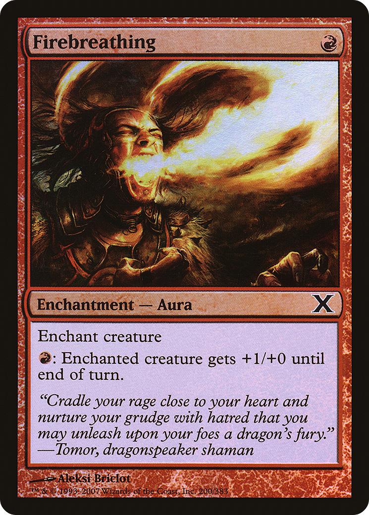 Firebreathing (10E-200★) - Tenth Edition Foil