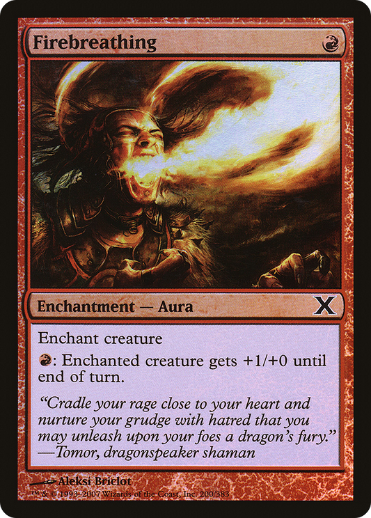 Firebreathing (10E-200★) - Tenth Edition Foil