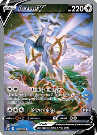 Arceus V (Alternate Full Art) 166/172 - SWSH09 Brilliant Stars Holofoil