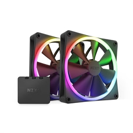 NZXT RGB 2x140mm Fan & Controller 12V DC Black