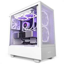 NZXT CS CC-H51FW-01 H5 Flow ATX Micro-ATX mini-ITX TG Blanc Vente au détail