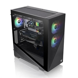 Thermaltake CS CA-1S4-00M1WN-00 Divider 370 TG ARGB Mid Tower 3mm TG Black RTL