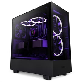 NZXT CS CC-H51EB-01 H5 Elite MID-TOWER TG ATX MicroATX miniITX RGB Ventilateur Noir