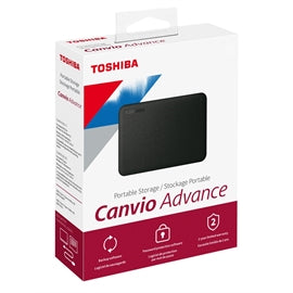 Toshiba HD 2TB USB 3.0 Canvio Advance Portable Hard Drive Black