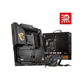 MSI MB MEG X670E ACE Socket AM5 128 Go DDR5 EATX Noir Mat Vente au détail