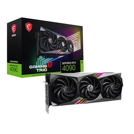 Carte vidéo MSI G4090GXT24 GeForce RTX 4090 GAMING X TRIO 24G 24GB GDDR6X 384Bit 3xDP/HDMI vente au détail