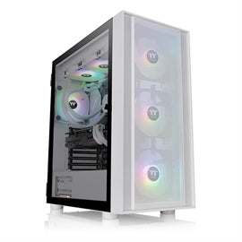 Boîtier Thermaltake CA-1T9-00M6WN-01 H570 TG ARGB Snow MidTower 4 mm Verre Trempé Blanc Vente au détail