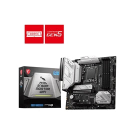 MSI Motherboard B760MMOTWIFI MAG B760M MORTAR WIFI B760 Socket1700 Maximum 128GB DDR5 mATX Retail