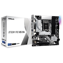 ASRock MB B760M Pro RS D4 B760 LGA1700 Max128GB DDR4 Micro ATX Retail