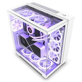 NZXT CS CM-H91EW-01 H9 Elite MID-TOWER TG F120Q Ventilateur à flux d'air Blanc Vente au détail