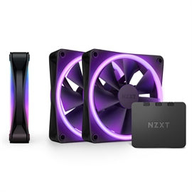 NZXT Fan RF-D12TF-B1 F120 RGB DUO 3x120mm Fan FDB 4-pin PWM Black Ratail