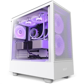 NZXT CS CC-H51FW-R1 H5 Flow RGB (2023) ATX Mid Tower White Retail