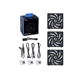 Lian-Li Fan UF-P28120-3B 120x120x28 Noir Ventilateurs 3 ventilateurs pack Vente au détail