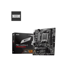 MSI MB PRO A620M-E AMD A620 AM5 Max64GB DDR5 PCIE mATX Retail