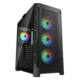 Cougar DUOFACE RGB PRO BLACK MidTower TG & Airflow Panel 3x120mm ARGB fan