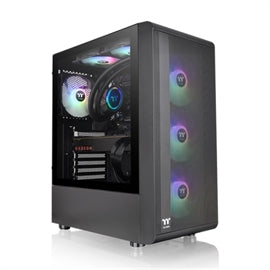 Thermaltake Case CA-1X2-00M1WN-00 S200 Tempered Glass ARGB Mid Tower 3x120mm ARGB Fan ATX Brown Box