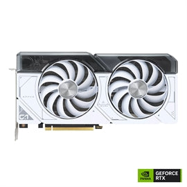 Carte vidéo ASUS DUAL-RTX4070-O12G-WHITE GeForce RTX 4070 OC 12 Go GDDR6X 192 bits au détail