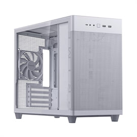 Asus Case AP201/WHT/TG// Prime AP201 Petite Tour MicroATX Verre Trempé Blanc Vente au détail