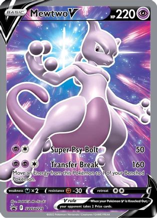 Mewtwo V - SWSH229 SWSH229/307 - SWSH Sword & Shield Promo Cards Holofoil