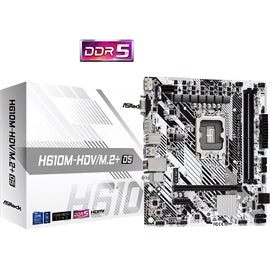 ASRock H610M-HDV M.2+ D5 LGA1700 Max96GB DDR5 PCIe Micro ATX