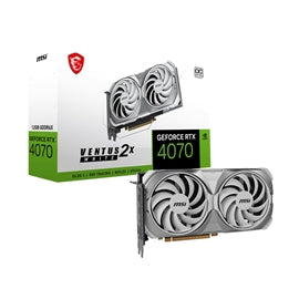 MSI VCX G407TV2XW12C GeForce RTX 4070 Ti VENTUS 2X BLANC 12G OC GDDR6X 192 bits HDMI/3xDisplay Port Retail