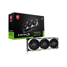 Carte vidéo MSI G407TV3XE12C GeForce RTX 4070 Ti VENTUS 3X E 12G OC GDDR6X 192B vente au détail