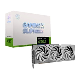 MSI VCX RTX 4080 16 Go GAMING X SLIM BLANC 16 Go GDDR6X 256B Vente au détail