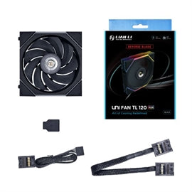 Lian-Li Fan 12RTL1B Ventilateur FDB Noir 120X120X28 mm