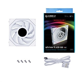 Lian Li UNI FAN TL LCD Ventilateur 120 mm (Blanc)