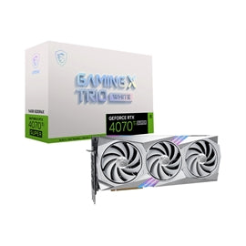 MSI VCX GeForce RTX 4070 Ti SUPER 16G GAMING X TRIO BLANC 16G GDDRX