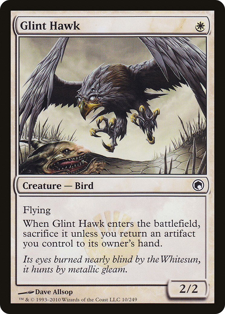 Glint Hawk (SOM-010) - Scars of Mirrodin Foil