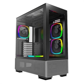 Montech Case SKY TWO BK MID Tower 3x2.5SSD 2x3.5HDD 4x120mm Fans ATX Black