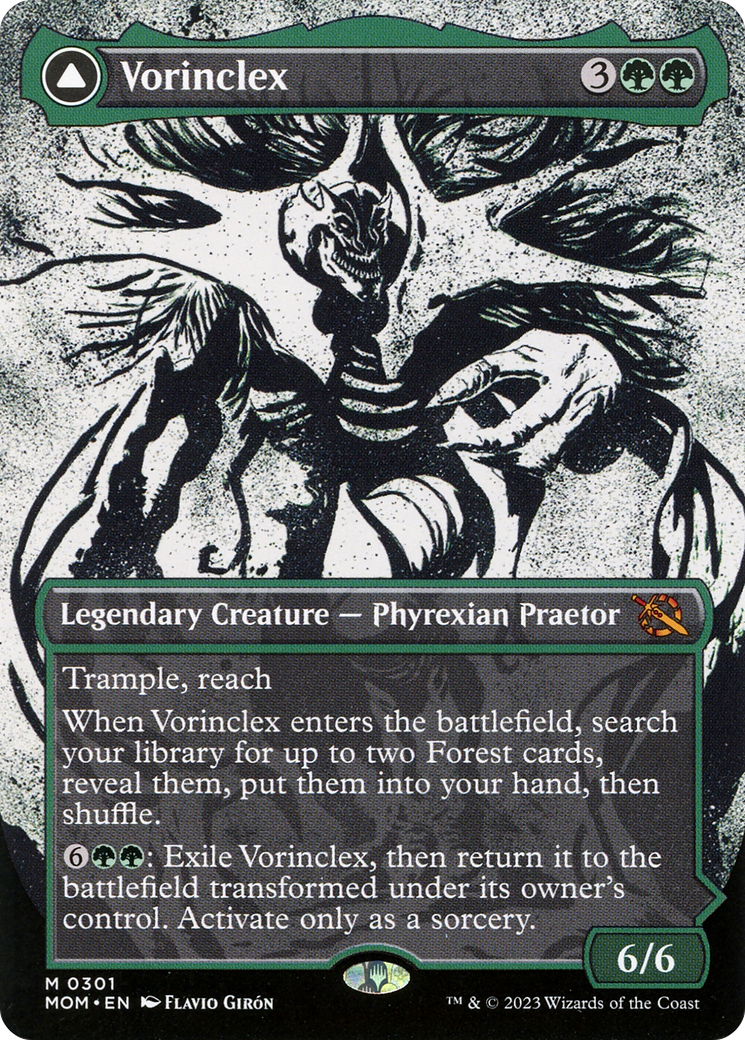 Vorinclex // The Grand Evolution (MOM-301) - March of the Machine: (Showcase) (Borderless) Foil
