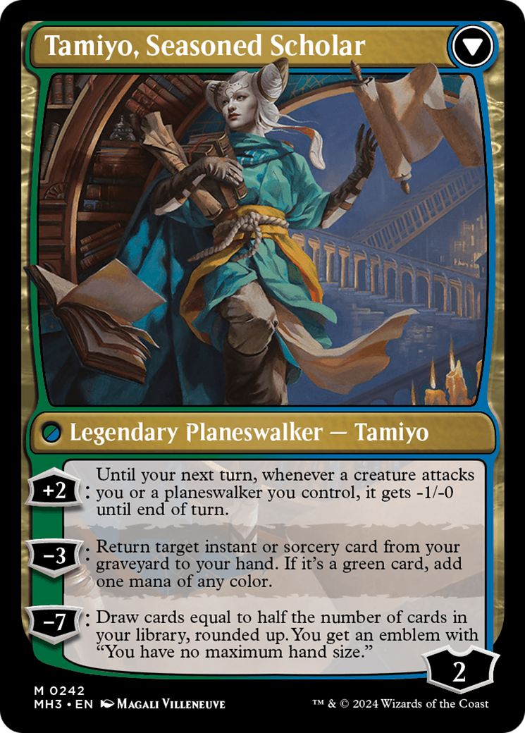 Tamiyo, Inquisitive Student // Tamiyo, Seasoned Scholar (MH3-242) - Modern Horizons 3