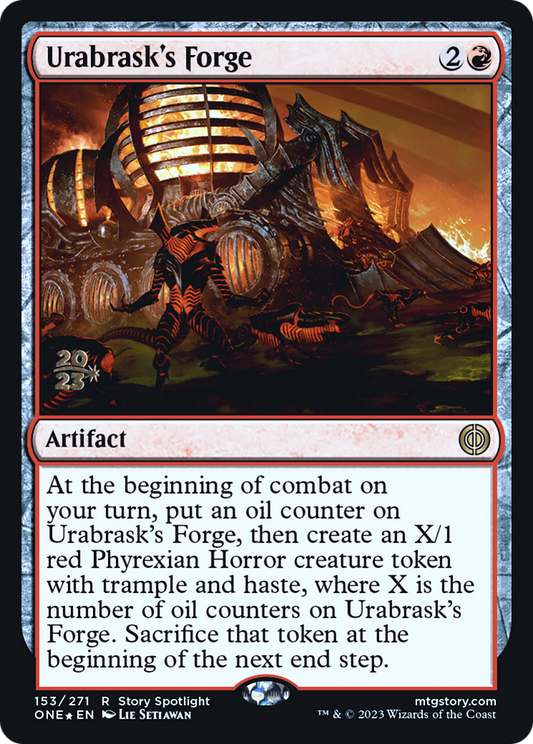 Urabrask's Forge (PRE-153S) - Phyrexia: All Will Be One Promos Foil