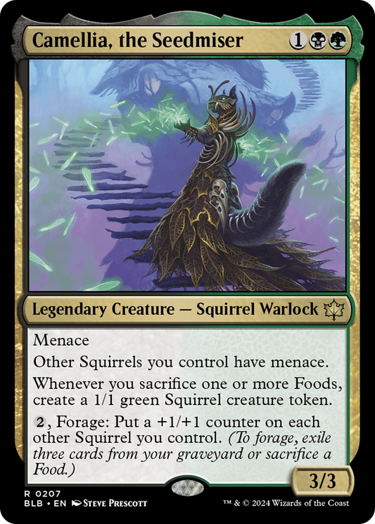 Camellia, the Seedmiser (BLB-207) - Bloomburrow Foil