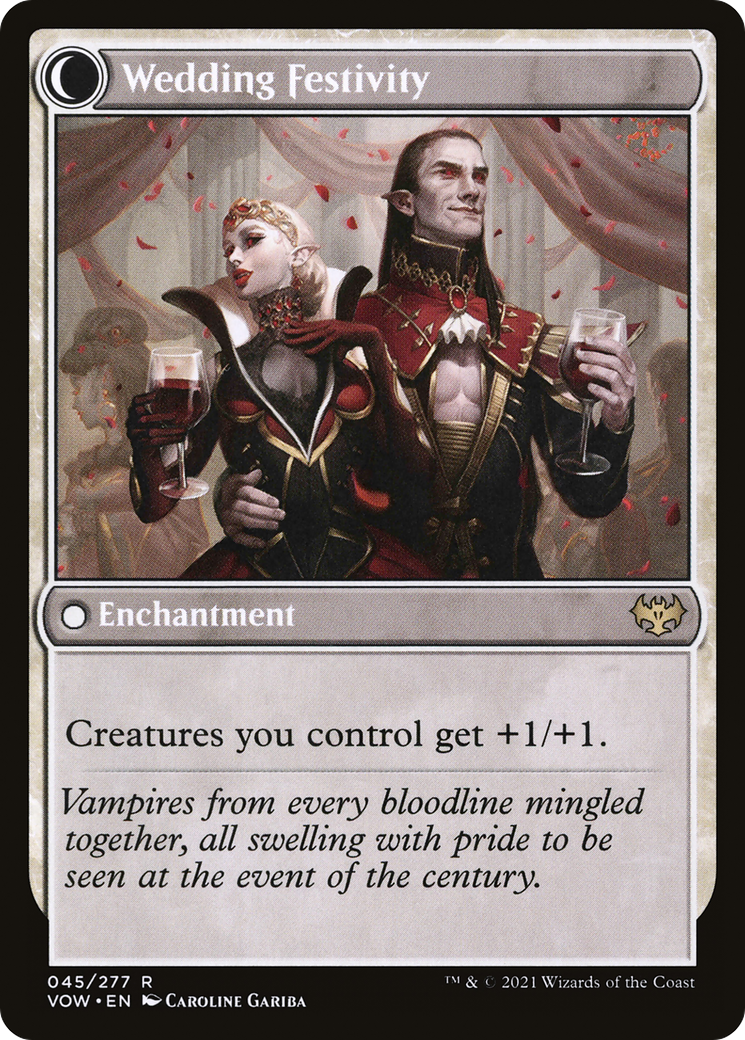 Wedding Announcement // Wedding Festivity (VOW-045) - Innistrad: Crimson Vow: (Double Faced Transform) Foil